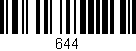 Código de barras (EAN, GTIN, SKU, ISBN): '644'