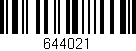 Código de barras (EAN, GTIN, SKU, ISBN): '644021'