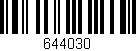 Código de barras (EAN, GTIN, SKU, ISBN): '644030'