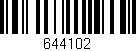 Código de barras (EAN, GTIN, SKU, ISBN): '644102'
