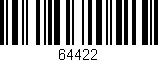 Código de barras (EAN, GTIN, SKU, ISBN): '64422'