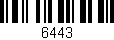 Código de barras (EAN, GTIN, SKU, ISBN): '6443'
