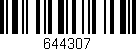 Código de barras (EAN, GTIN, SKU, ISBN): '644307'