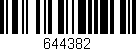 Código de barras (EAN, GTIN, SKU, ISBN): '644382'