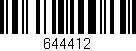 Código de barras (EAN, GTIN, SKU, ISBN): '644412'