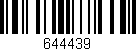 Código de barras (EAN, GTIN, SKU, ISBN): '644439'