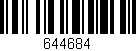 Código de barras (EAN, GTIN, SKU, ISBN): '644684'