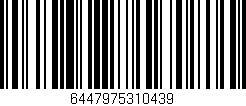 Código de barras (EAN, GTIN, SKU, ISBN): '6447975310439'