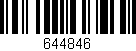Código de barras (EAN, GTIN, SKU, ISBN): '644846'