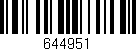 Código de barras (EAN, GTIN, SKU, ISBN): '644951'