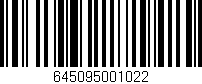 Código de barras (EAN, GTIN, SKU, ISBN): '645095001022'