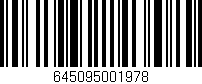 Código de barras (EAN, GTIN, SKU, ISBN): '645095001978'