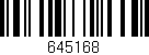Código de barras (EAN, GTIN, SKU, ISBN): '645168'
