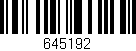 Código de barras (EAN, GTIN, SKU, ISBN): '645192'