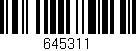 Código de barras (EAN, GTIN, SKU, ISBN): '645311'