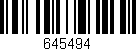 Código de barras (EAN, GTIN, SKU, ISBN): '645494'