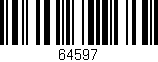 Código de barras (EAN, GTIN, SKU, ISBN): '64597'
