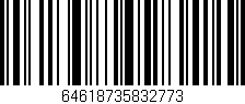 Código de barras (EAN, GTIN, SKU, ISBN): '64618735832773'