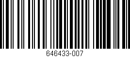 Código de barras (EAN, GTIN, SKU, ISBN): '646433-007'