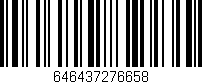 Código de barras (EAN, GTIN, SKU, ISBN): '646437276658'