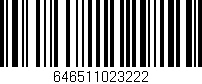 Código de barras (EAN, GTIN, SKU, ISBN): '646511023222'