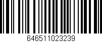 Código de barras (EAN, GTIN, SKU, ISBN): '646511023239'