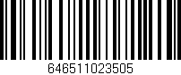 Código de barras (EAN, GTIN, SKU, ISBN): '646511023505'