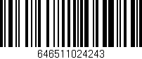 Código de barras (EAN, GTIN, SKU, ISBN): '646511024243'