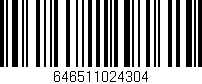 Código de barras (EAN, GTIN, SKU, ISBN): '646511024304'