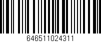 Código de barras (EAN, GTIN, SKU, ISBN): '646511024311'