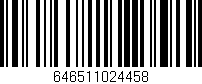 Código de barras (EAN, GTIN, SKU, ISBN): '646511024458'