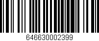 Código de barras (EAN, GTIN, SKU, ISBN): '646630002399'