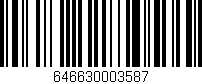Código de barras (EAN, GTIN, SKU, ISBN): '646630003587'
