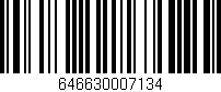 Código de barras (EAN, GTIN, SKU, ISBN): '646630007134'