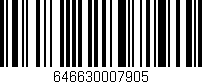 Código de barras (EAN, GTIN, SKU, ISBN): '646630007905'