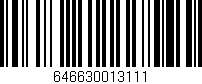 Código de barras (EAN, GTIN, SKU, ISBN): '646630013111'