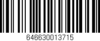 Código de barras (EAN, GTIN, SKU, ISBN): '646630013715'