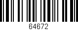 Código de barras (EAN, GTIN, SKU, ISBN): '64672'