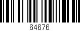 Código de barras (EAN, GTIN, SKU, ISBN): '64676'