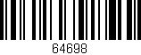 Código de barras (EAN, GTIN, SKU, ISBN): '64698'