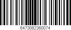 Código de barras (EAN, GTIN, SKU, ISBN): '6473082360074'