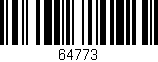 Código de barras (EAN, GTIN, SKU, ISBN): '64773'