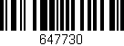 Código de barras (EAN, GTIN, SKU, ISBN): '647730'