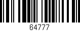 Código de barras (EAN, GTIN, SKU, ISBN): '64777'