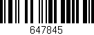Código de barras (EAN, GTIN, SKU, ISBN): '647845'