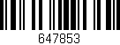 Código de barras (EAN, GTIN, SKU, ISBN): '647853'