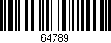 Código de barras (EAN, GTIN, SKU, ISBN): '64789'