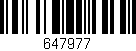 Código de barras (EAN, GTIN, SKU, ISBN): '647977'
