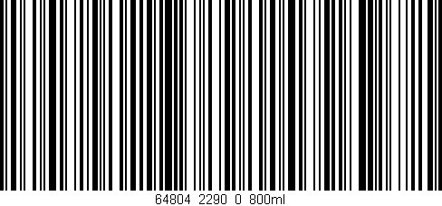 Código de barras (EAN, GTIN, SKU, ISBN): '64804_2290_0_800ml'