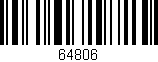 Código de barras (EAN, GTIN, SKU, ISBN): '64806'